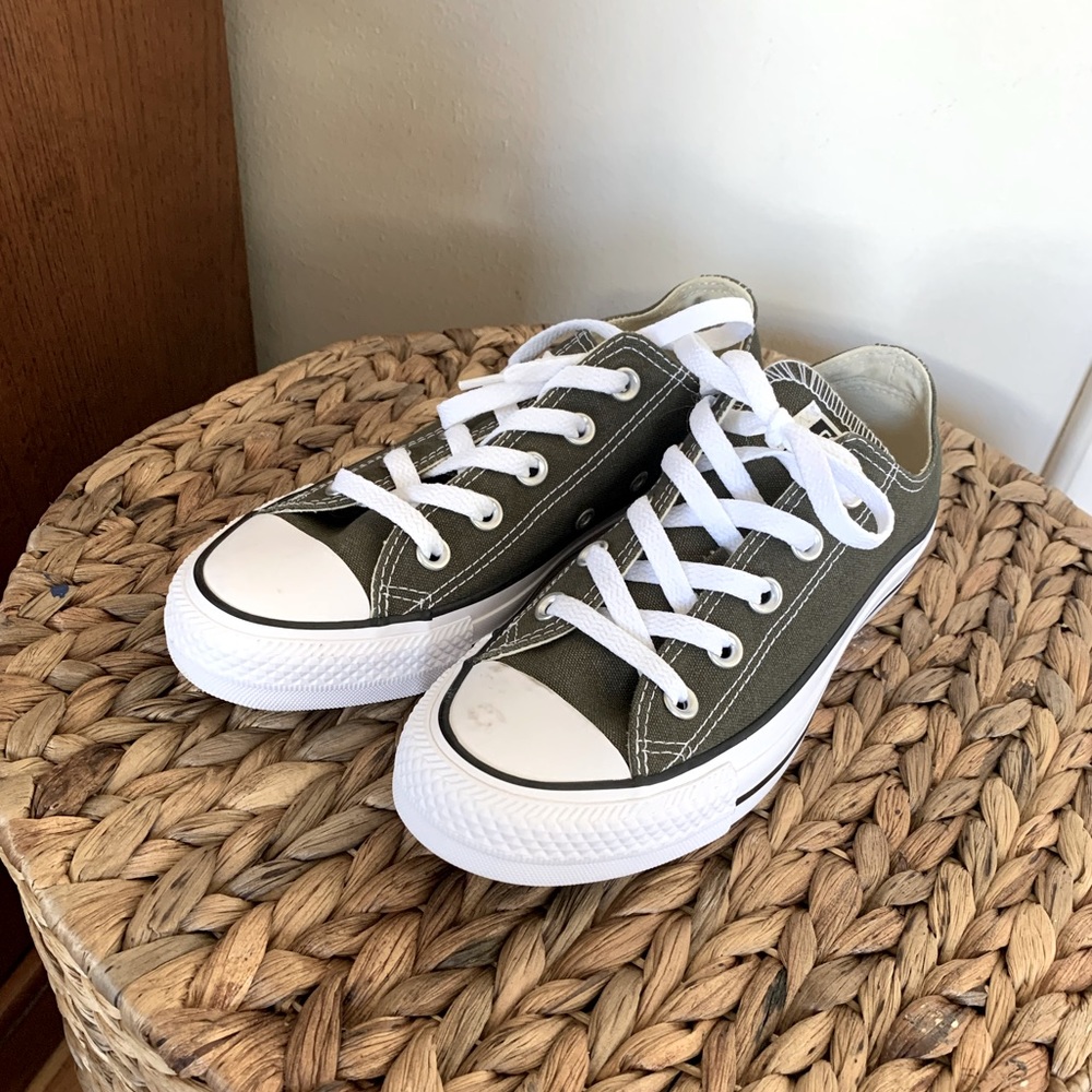 Army green converse